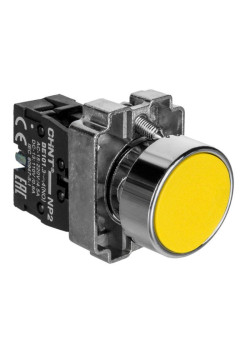 Кнопка управления NP2-BA51 без подсветки желт. 1НО IP40 CHINT 574844
