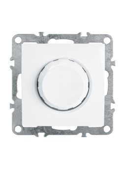 Выключатель диммирующий (механизм), STEKKER, PSW10-9106-01, 250В, 650W, серия Эрна, белый