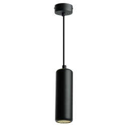 Светильник потолочный Feron ML1841 Barrel ECHO levitation MR16 35W, 230V, GU10, чёрный, с антибликовой сеточкой, на подвесе 1,2 м