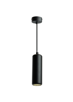 Светильник потолочный Feron ML1841 Barrel ECHO levitation MR16 35W, 230V, GU10, чёрный, с антибликовой сеточкой, на подвесе 1,2 м