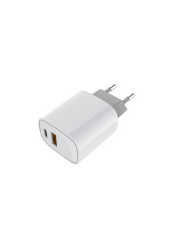 Устройство зарядное сетевое с двумя портами USB-A + USB-C 20Вт Rexant 18-2207