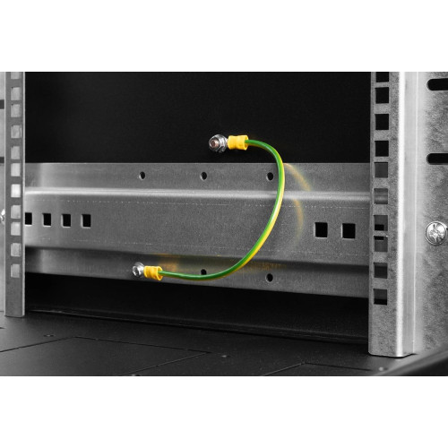 Шкаф серверный ЦМО ШТК-М-48.8.10-1ААА-9005 напольный 48U 800x1000мм пер.дв.перфор. задн.дв.перфор.2-хст. направл.под закл.гайки 710кг черный