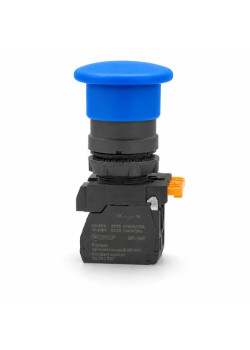 Кнопка SB-34 грибовидная 1NO+1NC синяя