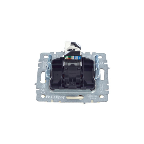 BRITE Розетка компьютерная RJ45 кат.5E РК10-БрКр бежевый IEK BRITE Розетка компьютерная RJ45 кат.5E РК10-БрКр бежевый IEK