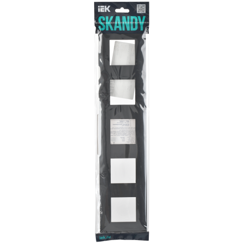 SKANDY Рамка 5-местная SK-F05T титан IEK