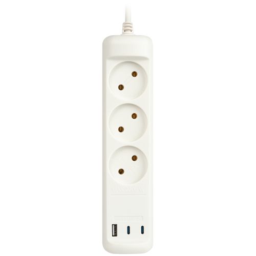 Удлинитель электрический U-3-1.5m-USB-W 3 розетки + 3xUSB A+C 1.5м 10А бел. Эра Б0069075 Удлинитель электрический U-3-1.5m-USB-W 3 розетки + 3xUSB A+C 1.5м 10А бел. Эра Б0069075