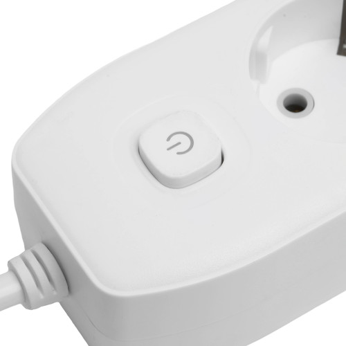 Удлинитель 4-местный c/з 3x1 мм2, 1,8 м, 250В, 10А, 2USB+1Type-C 2,4А, серия Home plus, белый STEKKER HM08-43-02