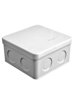 Коробка распределительная ОП 105х105х56мм IP54 7 выходов без гермовводов крышка защелкивающаяся сер. Epplast 105032
