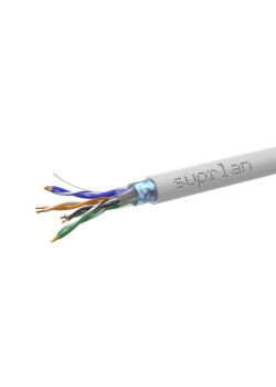 Кабель витая пара F/UTP кат.5E 4х2х24AWG solid Cu PVC Indoor Premium 305м (м) SUPRLAN 01-1012-2