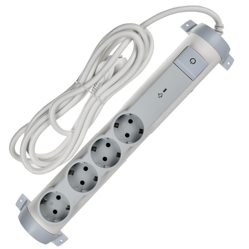 COMFORT Фильтр сетевой СФ-04К 16А 3м 3х1,5мм2 белый IEK