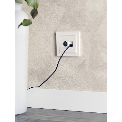 BRITE Розетка двойная TV+RJ45 кат.5E РТВ/РК12-БрЖ жемчуг IEK BRITE Розетка двойная TV+RJ45 кат.5E РТВ/РК12-БрЖ жемчуг IEK