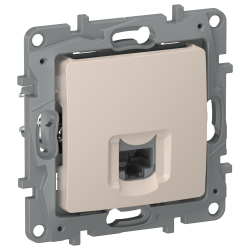IEKETIKA Розетка компьютерная RJ45 категория 5Е UTP 6711411 песочный IEK