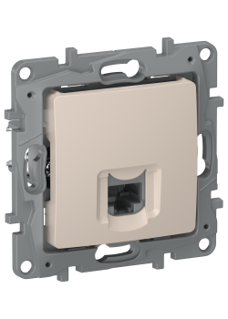 IEKETIKA Розетка компьютерная RJ45 категория 5Е UTP 6711411 песочный IEK