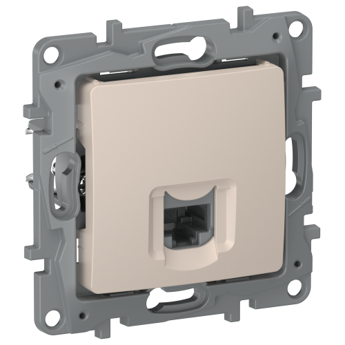 IEKETIKA Розетка компьютерная RJ45 категория 5Е UTP 6711411 песочный IEK