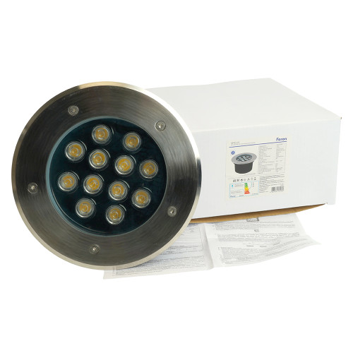 Светодиодный светильник тротуарный (грунтовый) Feron SP4114 12W 2700K 230V IP67