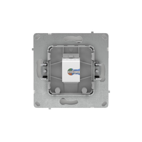 Компьютерная розетка RJ-45 без шторки, кат.5е одинарная, KANT, белая магнолия Компьютерная розетка RJ-45 без шторки, кат.5е одинарная, KANT, белая магнолия