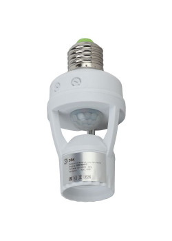 Датчик движения MD 015 E27 60Вт 360град. 6м IP20 (501600) бел. Эра Б0043792