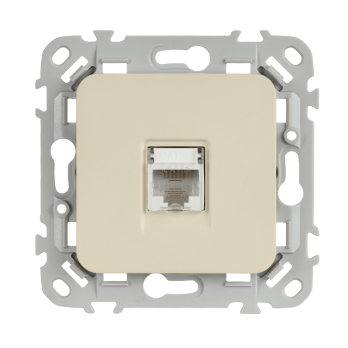 FLITE Розетка компьютерная RJ45 категория 6 UTP РК6-1-0-ФлСл сливочный IEK FLITE Розетка компьютерная RJ45 категория 6 UTP РК6-1-0-ФлСл сливочный IEK