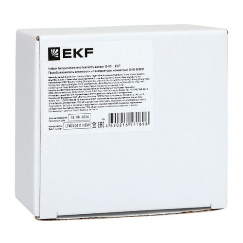 Преобразователь влажности и температуры комнатный 0-10 В EKF