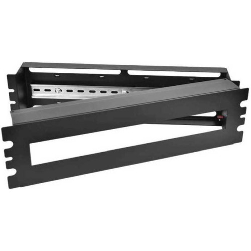 19″ панель с DIN-рейкой PS-3U, цвет черный 19″ панель с DIN-рейкой PS-3U, цвет черный