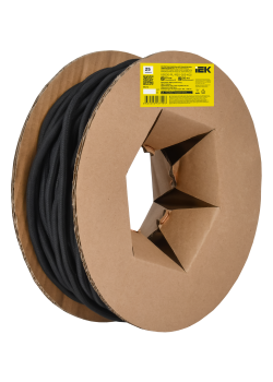 Оплетка кабельная самосворачивающаяся 19-20мм полиэстер 25м черная IEK