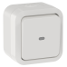 TORS Переключатель одноклавишный с индикацией 10А IP55 TS302 белый IEK