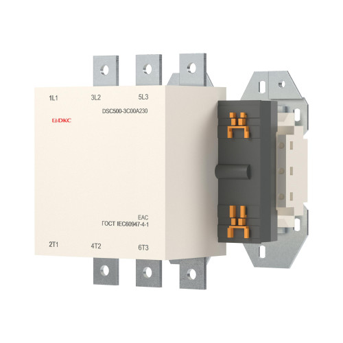 Магнитный контактор DSC500-3C00A230 500А 250кВт (AC3) кат 220В AC Магнитный контактор DSC500-3C00A230 500А 250кВт (AC3) кат 220В AC