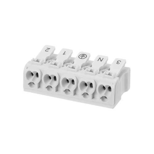 Клемма пружинная соединительная КСП5-3L+N+PE, 16 A TDM