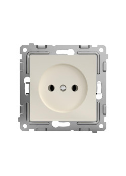 Розетка 1-м СП Pixel 16А IP20 без заземл. защ. шторки механизм беж. TOKOV ELECTRIC TKE-PX-R1SF-C02