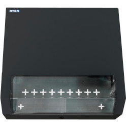 Шкаф коммутационный NTSS (NTSS-SOHO5U-BL) настенный 5U 520x140мм пер.дв.стекл несъемн.бок.пан. 80кг черный 11кг 480мм IP20 металл