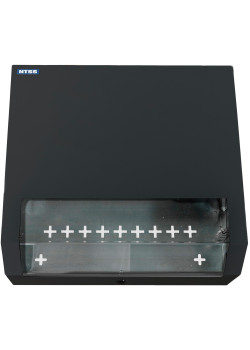 Шкаф коммутационный NTSS (NTSS-SOHO5U-BL) настенный 5U 520x140мм пер.дв.стекл несъемн.бок.пан. 80кг черный 11кг 480мм IP20 металл