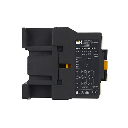 Контактор КМИ-11810 18А 230В/АС3 1NO IEK