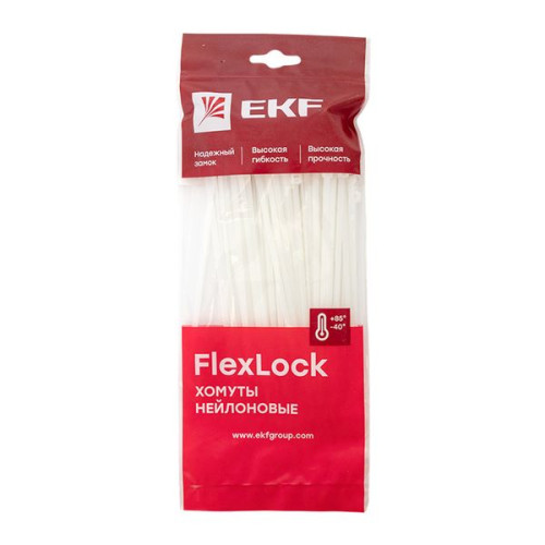 Хомут P6.6 стандартный (б), 3.6x150 (100шт) FlexLock