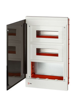 Щит распределительный со слаботочным отсеком MultiBox bs-24f встраиваемый пластиковый 24 модуля IP40 Эра Б0059317