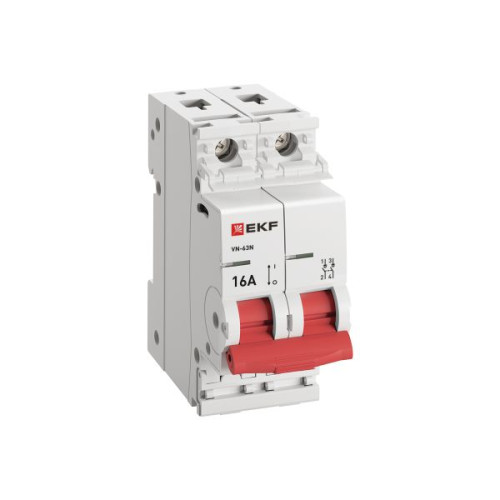Выкл. нагрузки ВН-63N 2P 16А PROXIMA EKF Выкл. нагрузки ВН-63N 2P 16А PROXIMA EKF