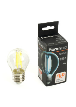 Лампа светодиодная Feron.PRO LB-1708 Шарик E27 1320LM 8W 175-265V 6400K