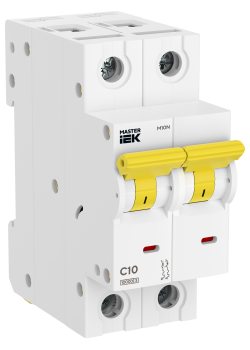 Автоматический выключатель M10N 2P C 10А MASTER IEK