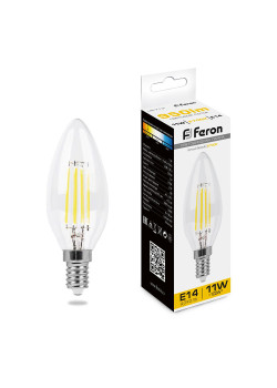 Лампа светодиодная Feron LB-713 Свеча E14 11W 230V 2700K