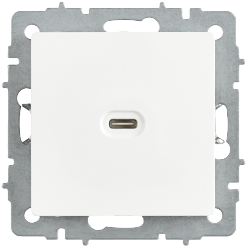 BRITE Розетка USB C 65Вт высокоскоростная зарядка РЮ12-1-БрАБ арктический белый IEK BRITE Розетка USB C 65Вт высокоскоростная зарядка РЮ12-1-БрАБ арктический белый IEK