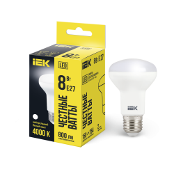 Лампа светодиодная R63 рефлектор 8Вт 230В 4000К E27 IEK