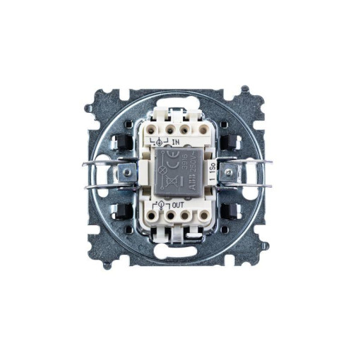 Выключатель 1-кл. СП Levit IP20 с подсветкой сталь/дым. черн. ABB 2CHH590146A6069 Выключатель 1-кл. СП Levit IP20 с подсветкой сталь/дым. черн. ABB 2CHH590146A6069