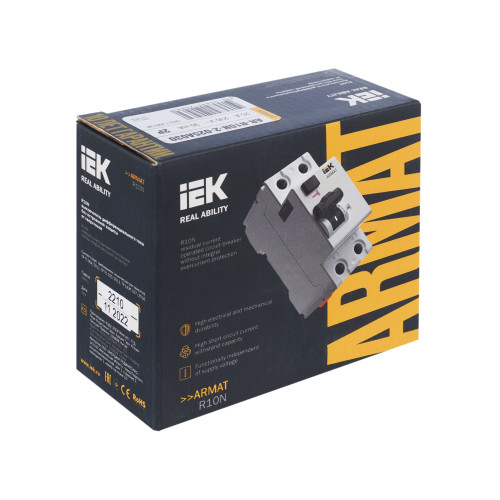 ARMAT Выключатель дифференциального тока R10N 2P 25А 30мА тип A IEK