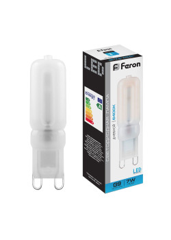 Лампа светодиодная Feron LB-431 G9 7W 230V 6400K