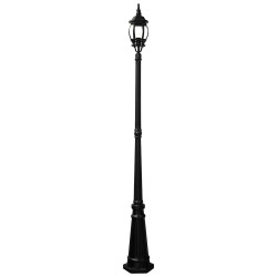 Светильник садово-парковый Feron 8111/PL8111 столб 100W E27 230V, черный