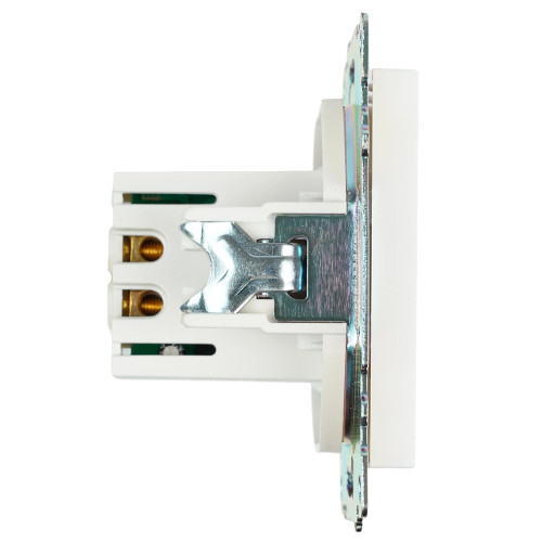 Розетка USB 2-местная (механизм), STEKKER GLS10-7115-01, 250B, 2,1А, серия Катрин, белый