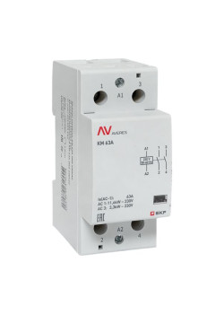 Контактор модульный КМ 63А 2NO 230В АС (2 мод.) AVERES EKF
