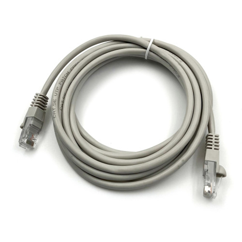 Патч-корд Buro UTP-5E-3M-G UTP 4 пары cat.5E CCA molded 3м серый RJ-45 (m)-RJ-45 (m)