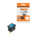 Выключатель клавишный KCD1-101N 12В AC/DC, 1P, 15А, (3с), ON-OFF, черный корпус, синяя клавиша с LED подсветкой, Mini TDM