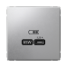 ARTGALLERY USB РОЗЕТКА тип-С 65Вт высокоскор.заряд. QC, PD, механизм, АЛЮМИНИЙ ARTGALLERY USB РОЗЕТКА тип-С 65Вт высокоскор.заряд. QC, PD, механизм, АЛЮМИНИЙ