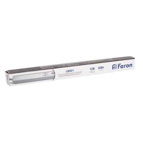 Трансформатор электронный для светодиодной ленты 36W 12V (драйвер), LB001 FERON Трансформатор электронный для светодиодной ленты 36W 12V (драйвер), LB001 FERON